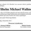 Wallmen Wilhelm 1956-2014 Todesanzeige Finanzamt